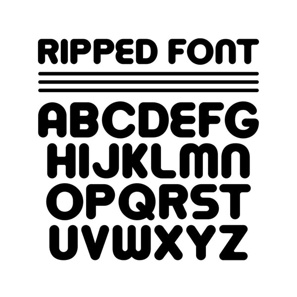 Ripped Font