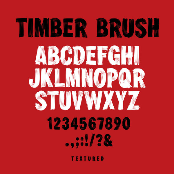 Timber Brush Font
