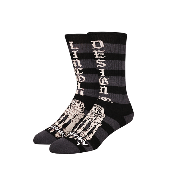 Striped Bones Socks