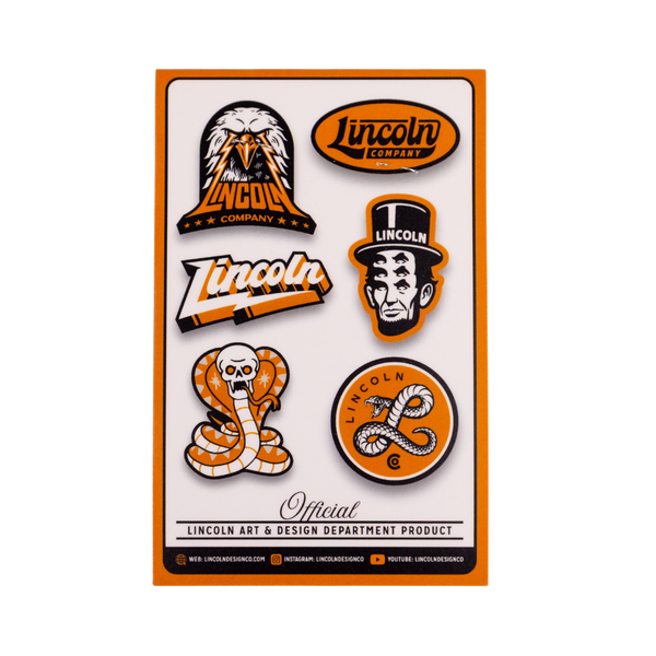LDCO Black & Orange Sticker Pack