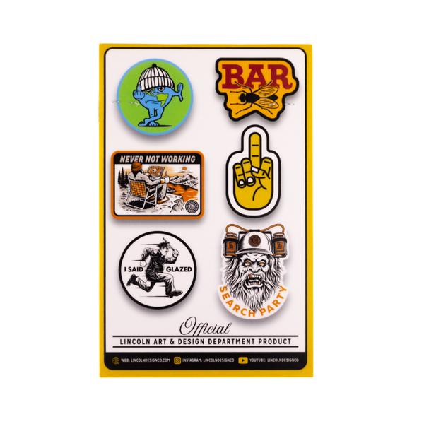 LDCO Never Not Working Sticker Pack