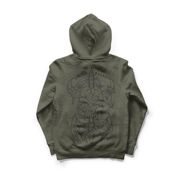 Lincoln Skull Hoodie