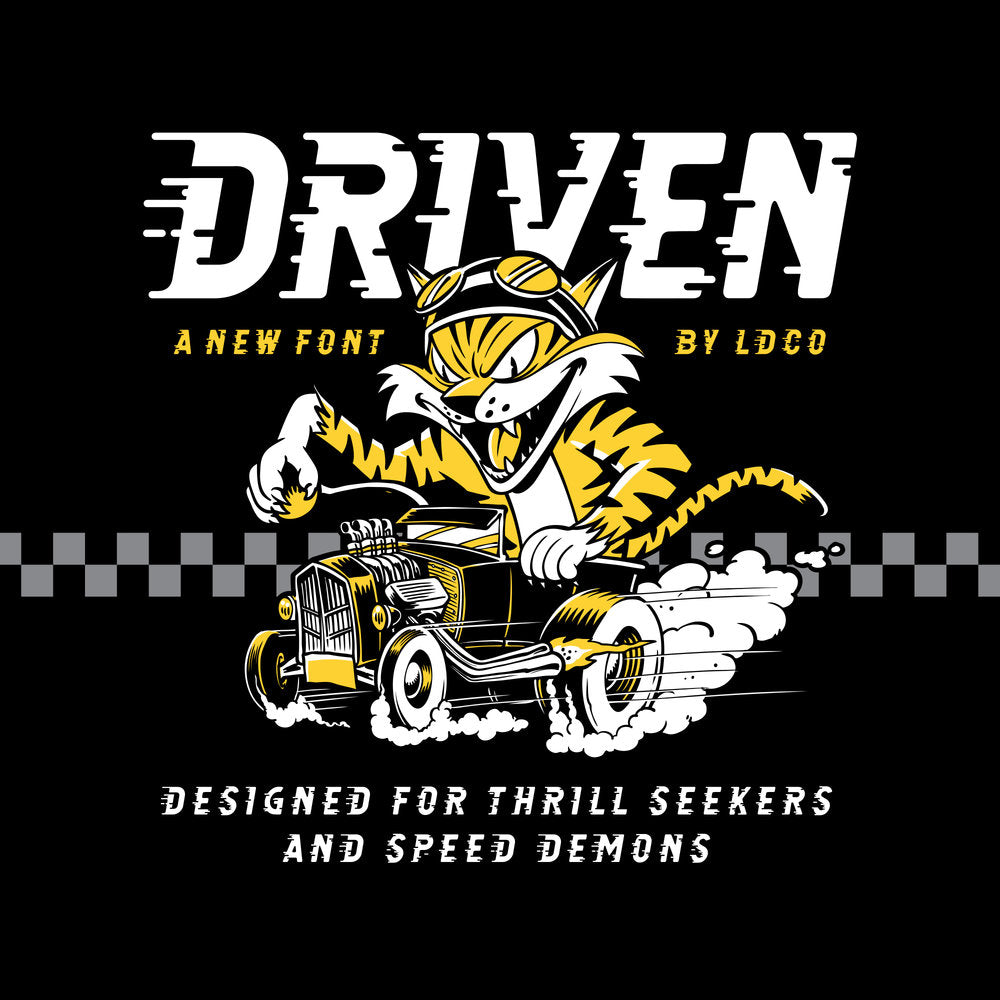 Driven Font – Lincoln Gear